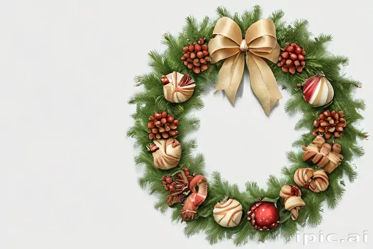 christmas wreath transparent