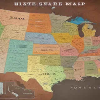 united states map with state names