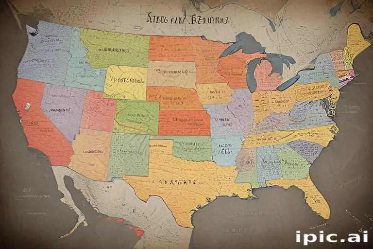 map united states