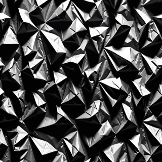 black crumpled paper
