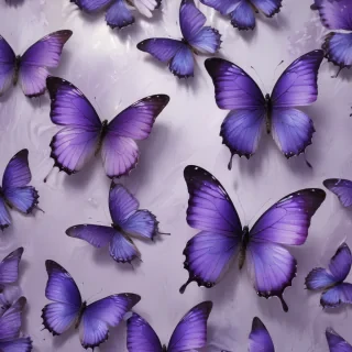 purple butterflies