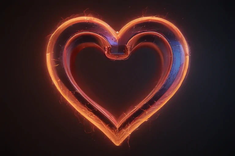 neon heart png