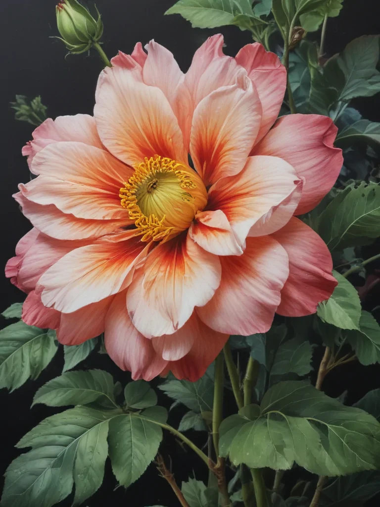 flower drawings with color