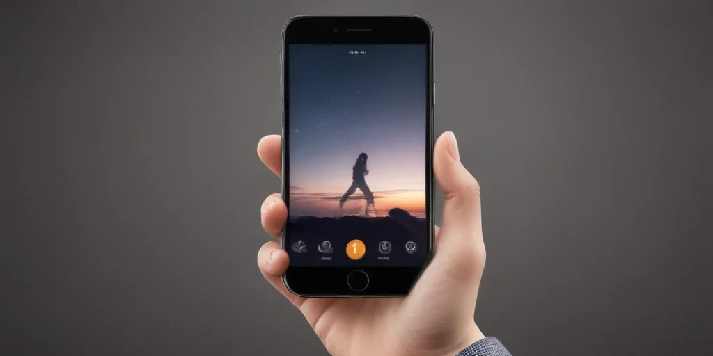 hand holding phone png