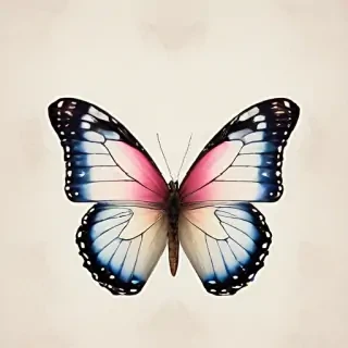butterfly with no background