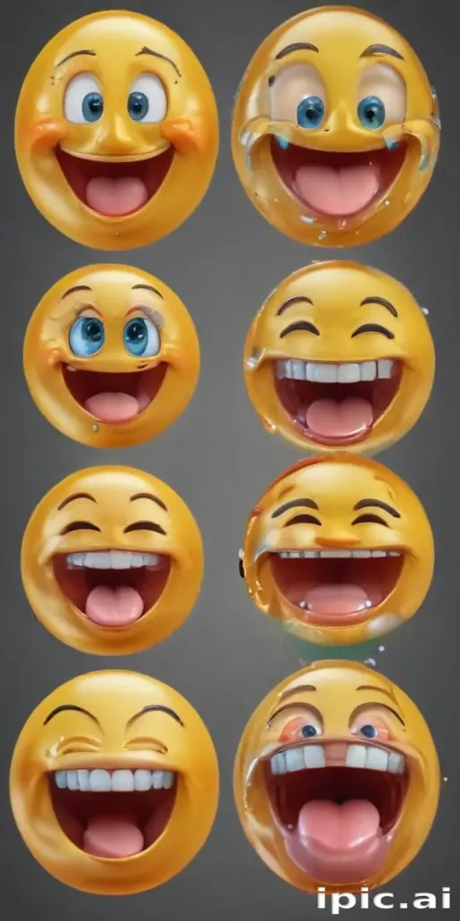 transparent laughing emoji