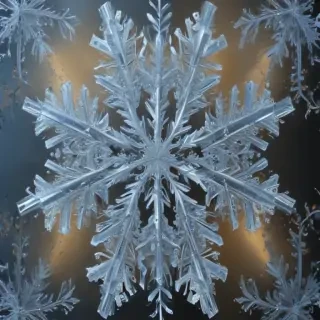 transparent snowflake