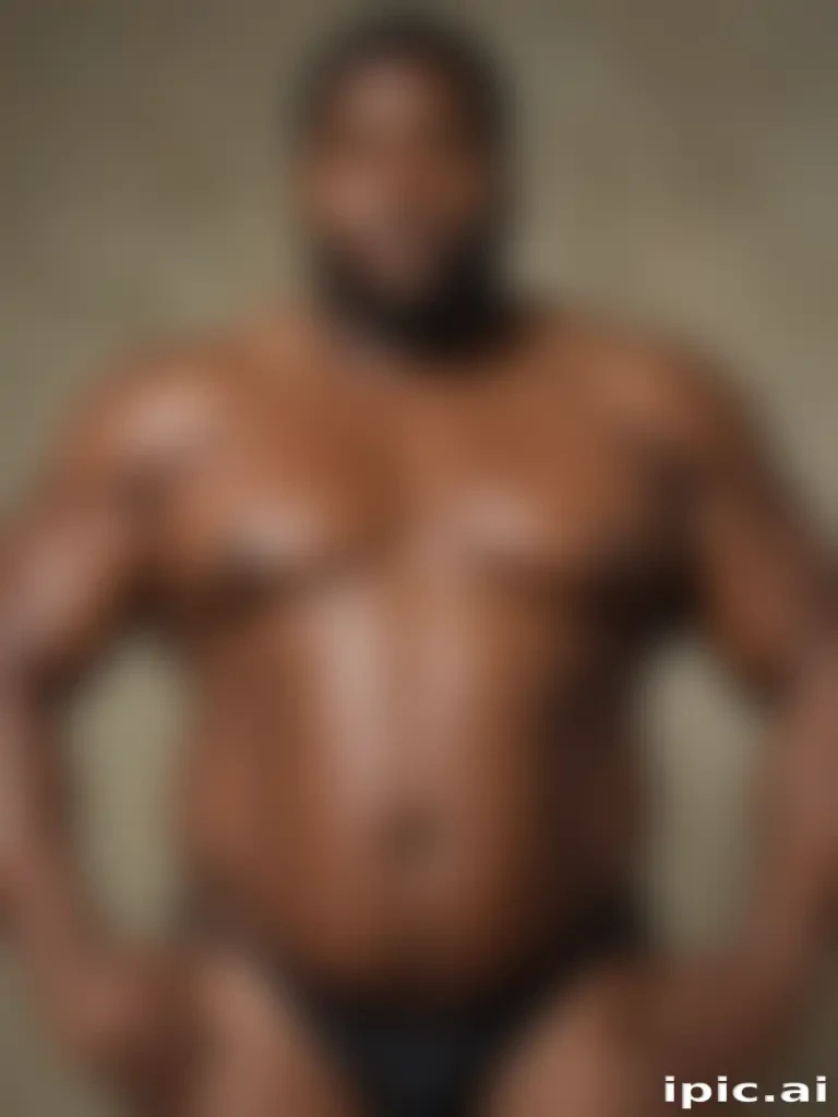 black fat man