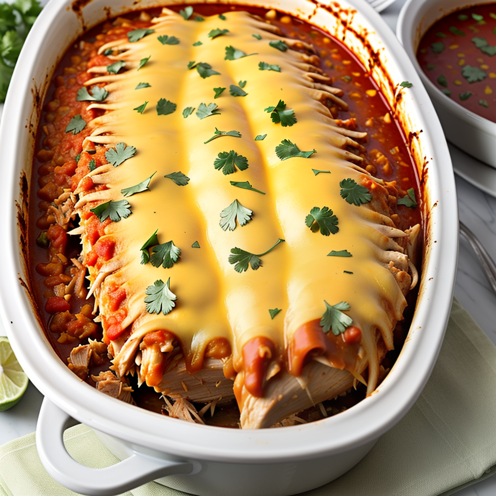 crock pot chicken enchilada casserole
