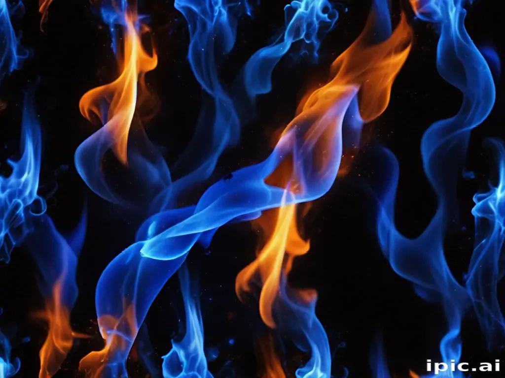 blue flame background