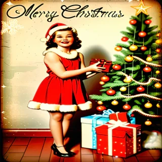 merry christmas vintage