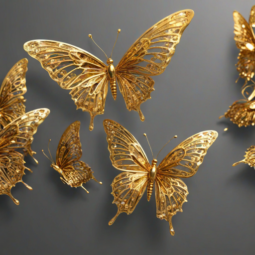 golden butterfly png
