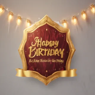 happy birthday banner png