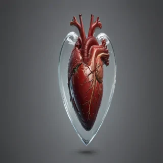 aesthetic transparent heart