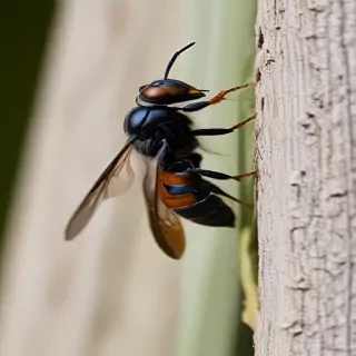 black wasp