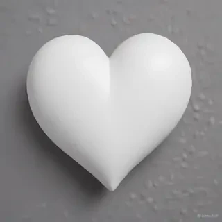 white heart