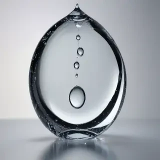 transparent water drop