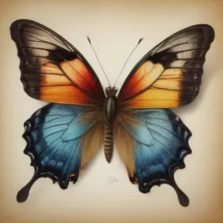 drawing butterflies