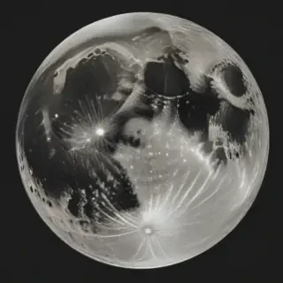 drawing of the moon