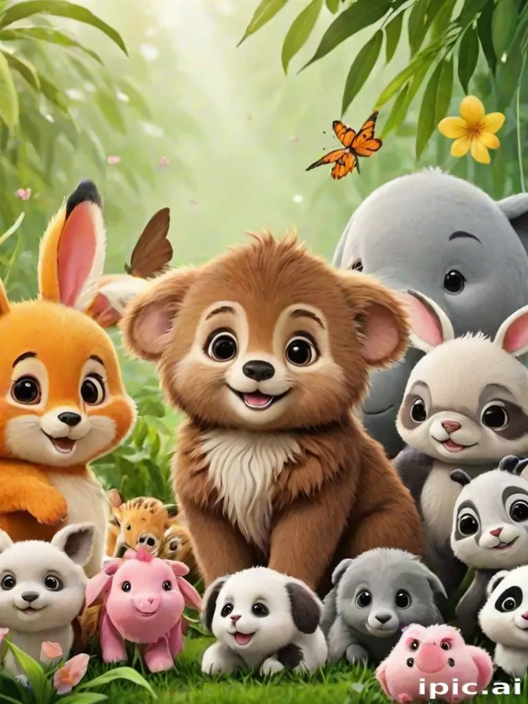 cute animal background
