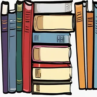 stacked books clip art
