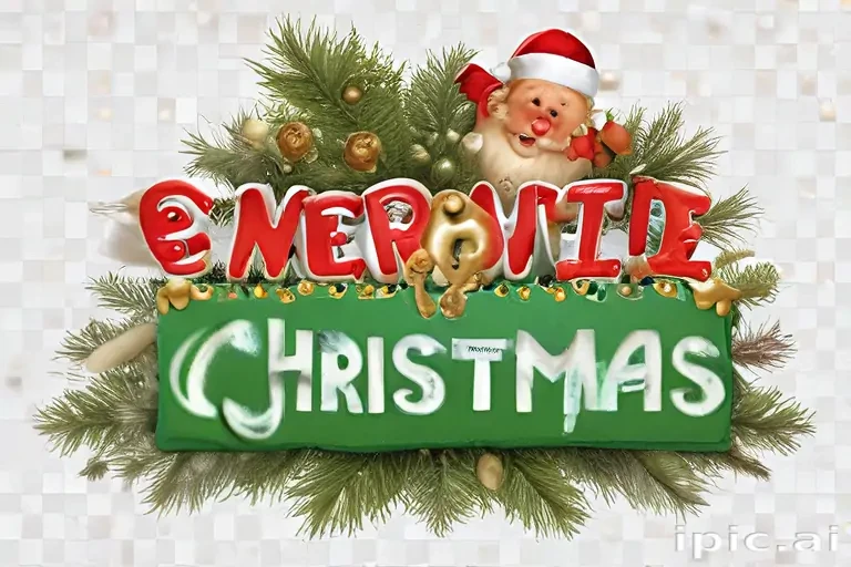 text merry christmas png