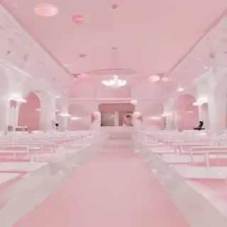 pink and white aesthetic
