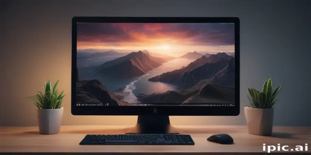 pc screen mockup