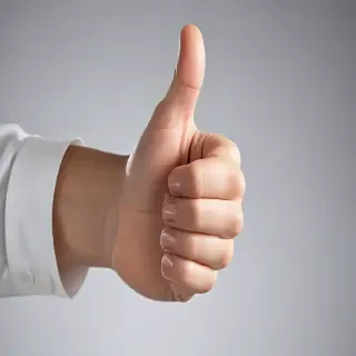 transparent thumbs up