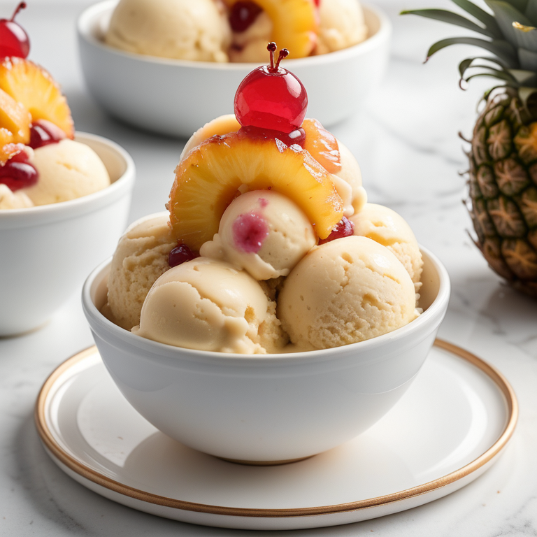 pineapple upside down cake ice cream