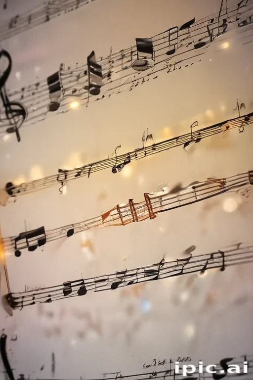 transparent music notes