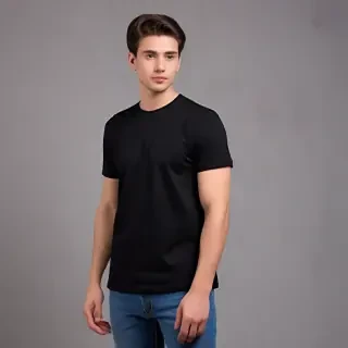 mockup tshirt black