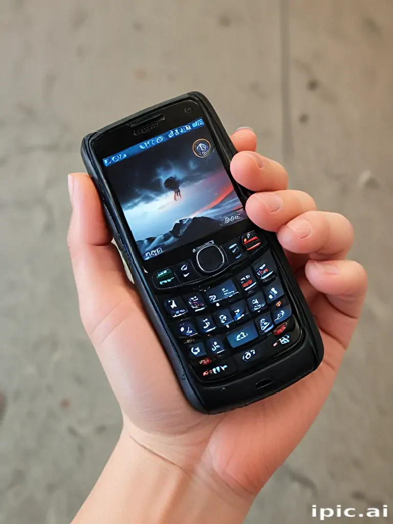hand holding cell phone