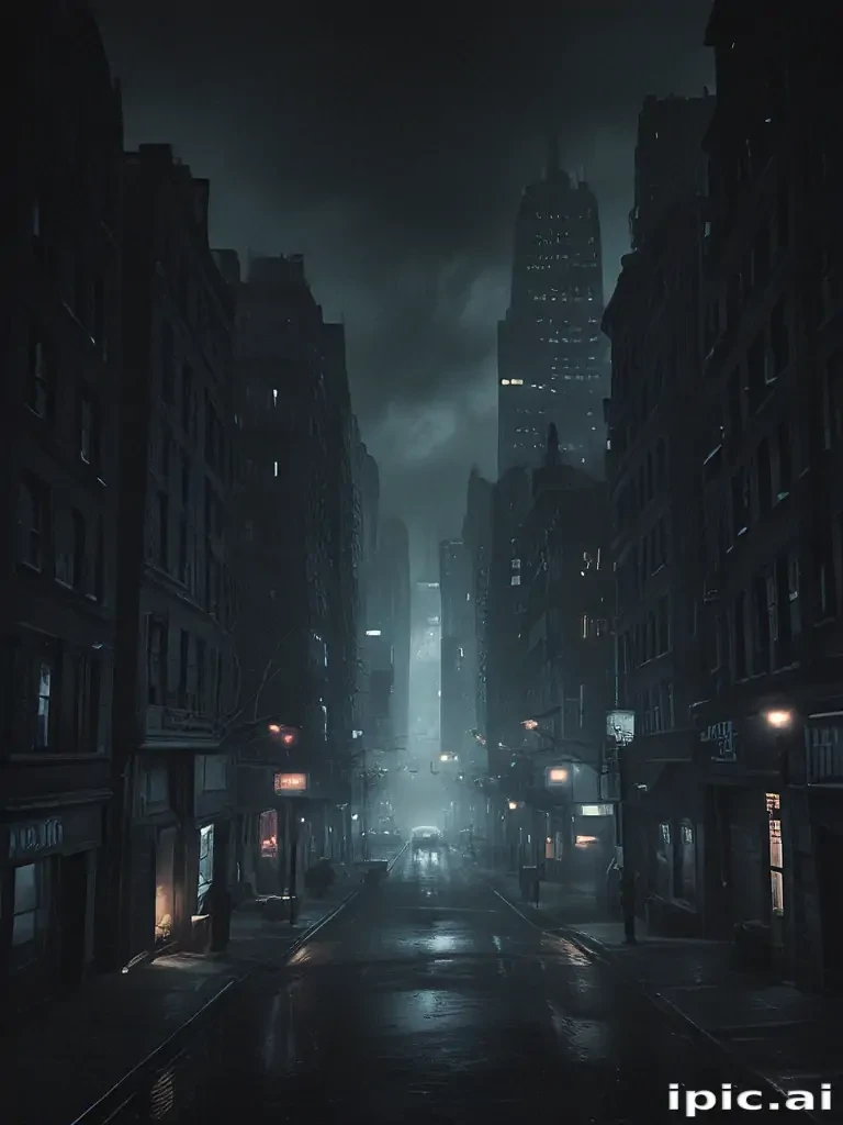 dark city background