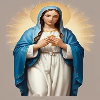 virgin mary clip art