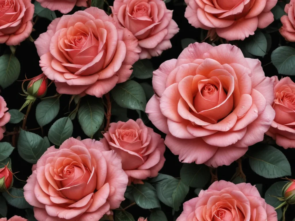 rose wallpaper black