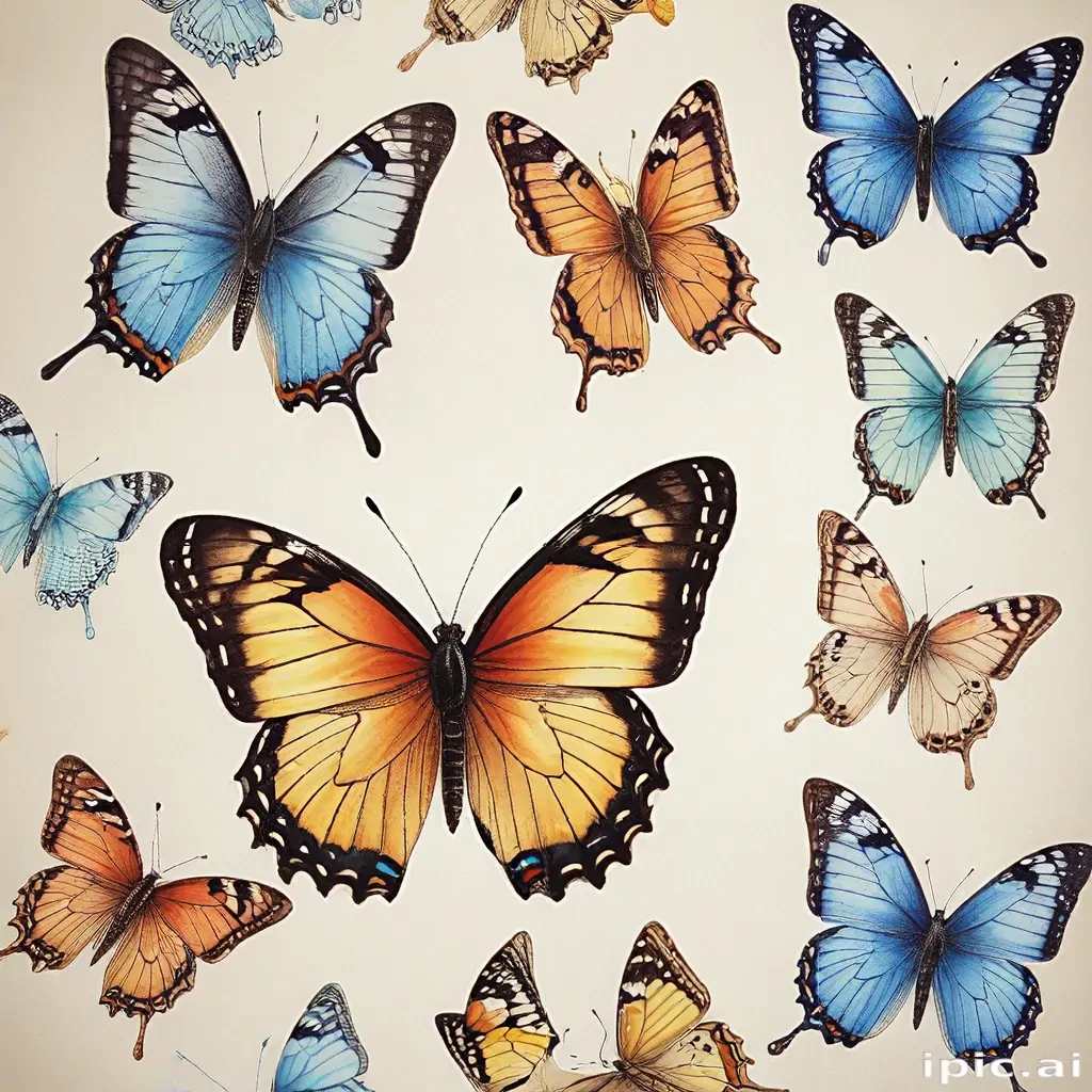 pictures of butterflies to draw