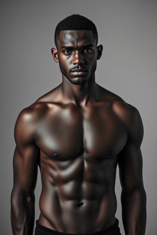 black male shirtless