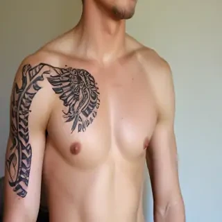 male rib tattoos