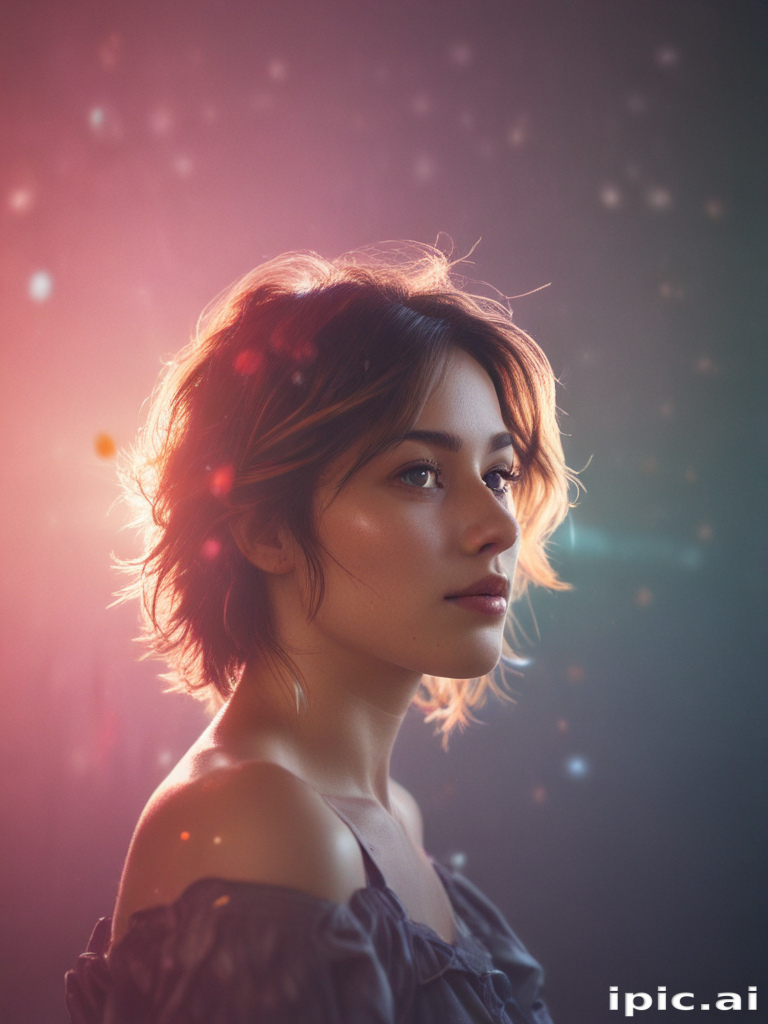 Enchanting Portrait of a Young Woman in Soft, Ethereal Lighting