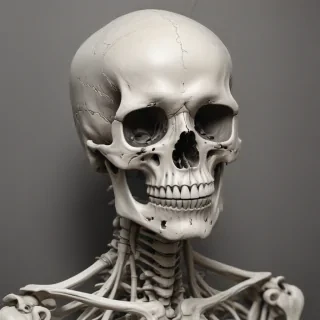 creative skeleton drawing art