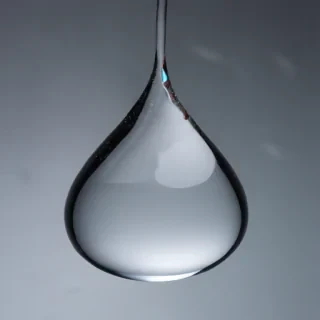 transparent water drop