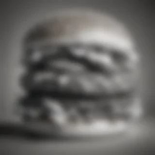 burger clipart black and white