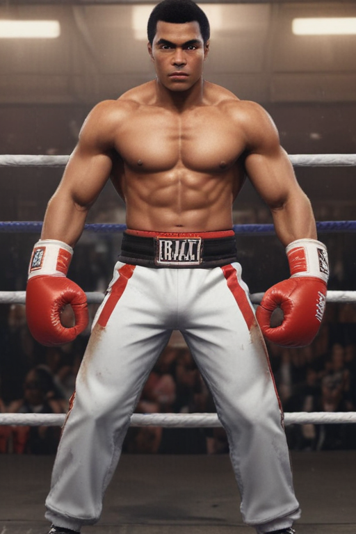 Muhammad Ali Rp Muhammad Ali inspired character in fighting game