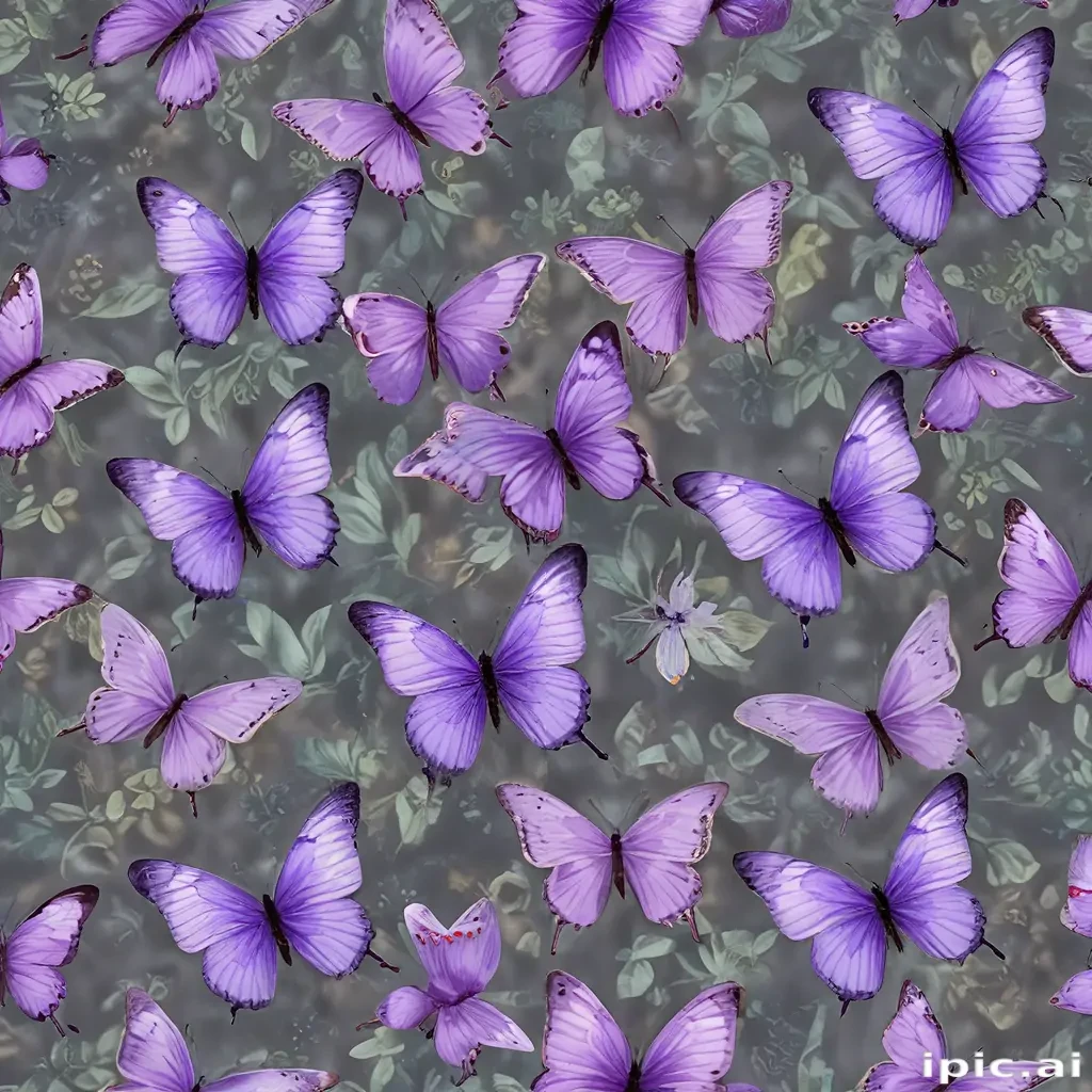 purple butterflies