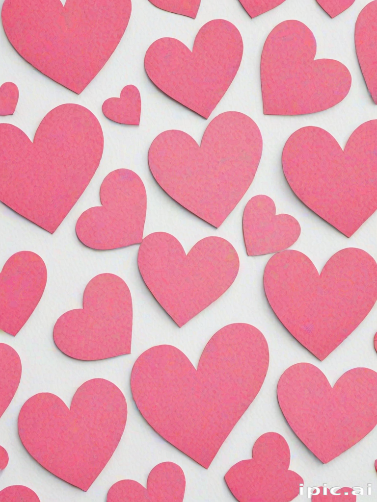 pink hearts clipart
