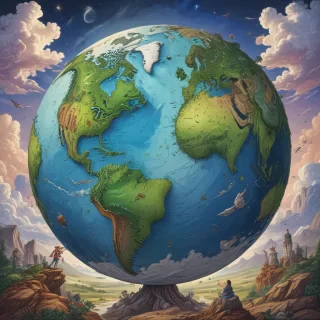earth cartoon drawing