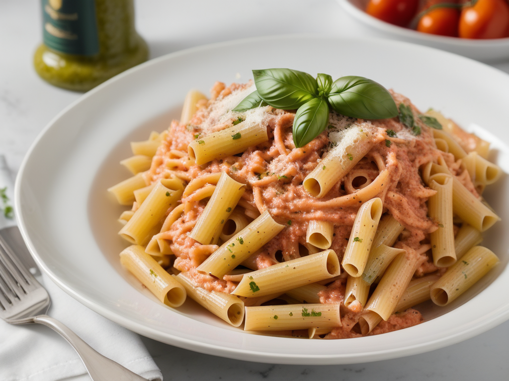 spicy pesto pasta alla vodka