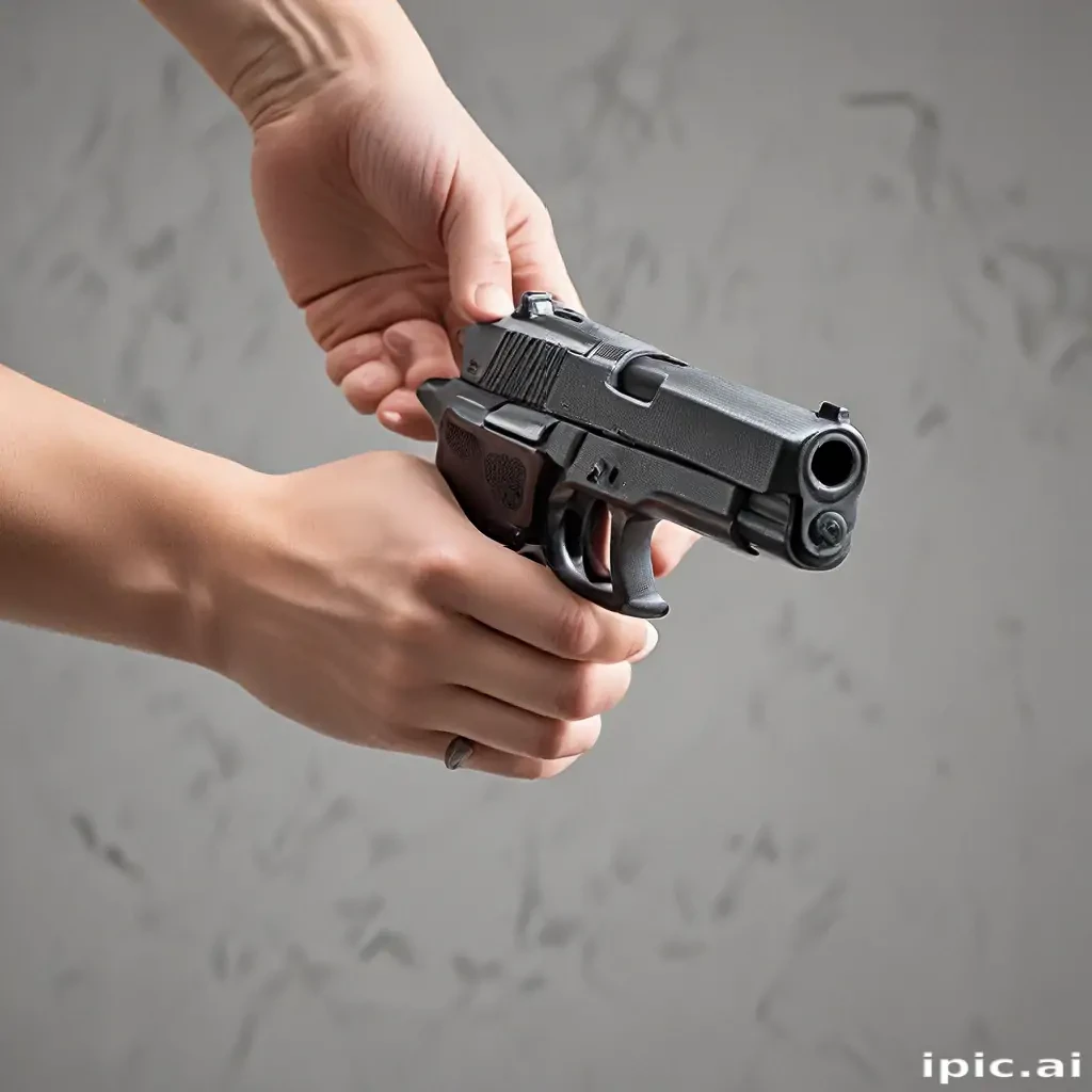 holding gun png