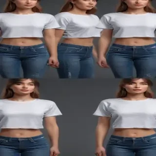 crop top shirt mockup